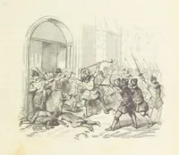 An illustration from Herinneringen uit den worstelstrijd met Spanje ... Met op staal gegraveerde platen (1853)