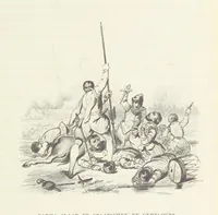 An illustration from Herinneringen uit den worstelstrijd met Spanje ... Met op staal gegraveerde platen (1853)