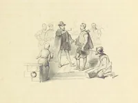 An illustration from Herinneringen uit den worstelstrijd met Spanje ... Met op staal gegraveerde platen (1853)