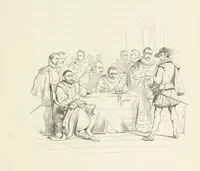 An illustration from Herinneringen uit den worstelstrijd met Spanje ... Met op staal gegraveerde platen (1853)