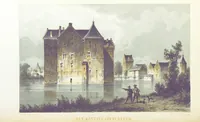 Picture 10 of 29 from Merkwaardige Kasteelen in Nederland. Door Mr J. van L. en W. J. H. Plates (1854), leaf 152