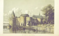 An illustration from Merkwaardige Kasteelen in Nederland. Door Mr J. van L. en W. J. H. Plates (1854)