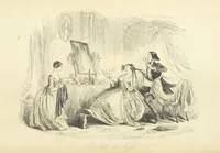 An illustration from The Dodd Family Abroad. ... With illustrations by Phiz [i.e. H. K. Browne (1854)