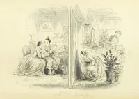 An illustration from The Dodd Family Abroad. ... With illustrations by Phiz [i.e. H. K. Browne (1854)