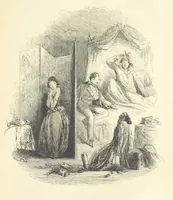 An illustration from The Dodd Family Abroad. ... With illustrations by Phiz [i.e. H. K. Browne (1854)