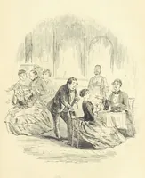 An illustration from The Dodd Family Abroad. ... With illustrations by Phiz [i.e. H. K. Browne (1854)