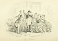 An illustration from The Dodd Family Abroad. ... With illustrations by Phiz [i.e. H. K. Browne (1854)