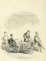 An illustration from The Dodd Family Abroad. ... With illustrations by Phiz [i.e. H. K. Browne (1854)