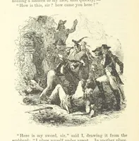 An illustration from Tom Burke of “Ours.” ... With illustrations by Phiz (1892)