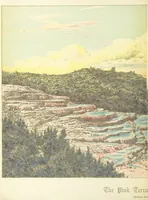 Picture 2 of 24 from A Weird Region. New Zealand lakes, terraces, geysers and volcanoes. [Illustrated (1887), leaf 10