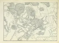 An illustration from A Weird Region. New Zealand lakes, terraces, geysers and volcanoes. [Illustrated (1887)