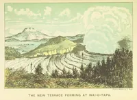Picture 22 of 24 from A Weird Region. New Zealand lakes, terraces, geysers and volcanoes. [Illustrated (1887), leaf 95
