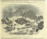 An illustration from Tales of Shipwrecks and Adventures at Sea: ... with celebrated voyages, amusing tales ... and ... anecdotes. Illustrated with ... engravings ... Edited by J. L. No. 1-59 (1846)