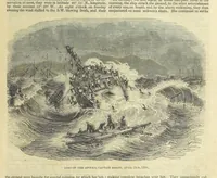 An illustration from Tales of Shipwrecks and Adventures at Sea: ... with celebrated voyages, amusing tales ... and ... anecdotes. Illustrated with ... engravings ... Edited by J. L. No. 1-59 (1846)