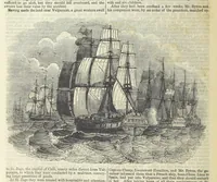 An illustration from Tales of Shipwrecks and Adventures at Sea: ... with celebrated voyages, amusing tales ... and ... anecdotes. Illustrated with ... engravings ... Edited by J. L. No. 1-59 (1846)