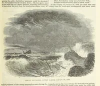 An illustration from Tales of Shipwrecks and Adventures at Sea: ... with celebrated voyages, amusing tales ... and ... anecdotes. Illustrated with ... engravings ... Edited by J. L. No. 1-59 (1846)