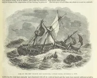 An illustration from Tales of Shipwrecks and Adventures at Sea: ... with celebrated voyages, amusing tales ... and ... anecdotes. Illustrated with ... engravings ... Edited by J. L. No. 1-59 (1846)