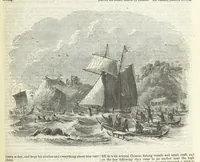 An illustration from Tales of Shipwrecks and Adventures at Sea: ... with celebrated voyages, amusing tales ... and ... anecdotes. Illustrated with ... engravings ... Edited by J. L. No. 1-59 (1846)