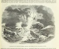 An illustration from Tales of Shipwrecks and Adventures at Sea: ... with celebrated voyages, amusing tales ... and ... anecdotes. Illustrated with ... engravings ... Edited by J. L. No. 1-59 (1846)