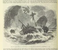An illustration from Tales of Shipwrecks and Adventures at Sea: ... with celebrated voyages, amusing tales ... and ... anecdotes. Illustrated with ... engravings ... Edited by J. L. No. 1-59 (1846)