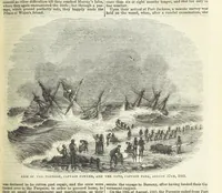 An illustration from Tales of Shipwrecks and Adventures at Sea: ... with celebrated voyages, amusing tales ... and ... anecdotes. Illustrated with ... engravings ... Edited by J. L. No. 1-59 (1846)