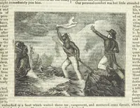 An illustration from Tales of Shipwrecks and Adventures at Sea: ... with celebrated voyages, amusing tales ... and ... anecdotes. Illustrated with ... engravings ... Edited by J. L. No. 1-59 (1846)