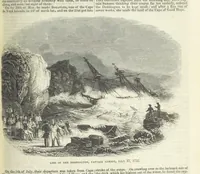 An illustration from Tales of Shipwrecks and Adventures at Sea: ... with celebrated voyages, amusing tales ... and ... anecdotes. Illustrated with ... engravings ... Edited by J. L. No. 1-59 (1846)