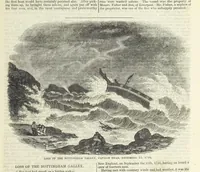 An illustration from Tales of Shipwrecks and Adventures at Sea: ... with celebrated voyages, amusing tales ... and ... anecdotes. Illustrated with ... engravings ... Edited by J. L. No. 1-59 (1846)