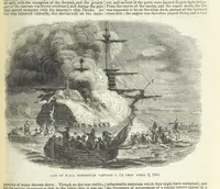 An illustration from Tales of Shipwrecks and Adventures at Sea: ... with celebrated voyages, amusing tales ... and ... anecdotes. Illustrated with ... engravings ... Edited by J. L. No. 1-59 (1846)