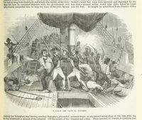 An illustration from Tales of Shipwrecks and Adventures at Sea: ... with celebrated voyages, amusing tales ... and ... anecdotes. Illustrated with ... engravings ... Edited by J. L. No. 1-59 (1846)