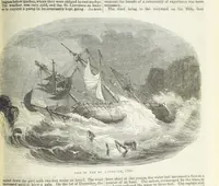 An illustration from Tales of Shipwrecks and Adventures at Sea: ... with celebrated voyages, amusing tales ... and ... anecdotes. Illustrated with ... engravings ... Edited by J. L. No. 1-59 (1846)