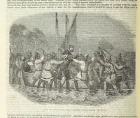 An illustration from Tales of Shipwrecks and Adventures at Sea: ... with celebrated voyages, amusing tales ... and ... anecdotes. Illustrated with ... engravings ... Edited by J. L. No. 1-59 (1846)