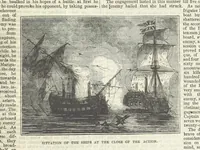 An illustration from Tales of Shipwrecks and Adventures at Sea: ... with celebrated voyages, amusing tales ... and ... anecdotes. Illustrated with ... engravings ... Edited by J. L. No. 1-59 (1846)