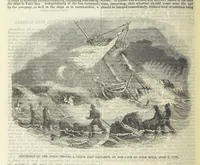 An illustration from Tales of Shipwrecks and Adventures at Sea: ... with celebrated voyages, amusing tales ... and ... anecdotes. Illustrated with ... engravings ... Edited by J. L. No. 1-59 (1846)