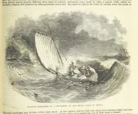An illustration from Tales of Shipwrecks and Adventures at Sea: ... with celebrated voyages, amusing tales ... and ... anecdotes. Illustrated with ... engravings ... Edited by J. L. No. 1-59 (1846)
