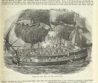 An illustration from Tales of Shipwrecks and Adventures at Sea: ... with celebrated voyages, amusing tales ... and ... anecdotes. Illustrated with ... engravings ... Edited by J. L. No. 1-59 (1846)