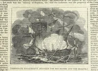 An illustration from Tales of Shipwrecks and Adventures at Sea: ... with celebrated voyages, amusing tales ... and ... anecdotes. Illustrated with ... engravings ... Edited by J. L. No. 1-59 (1846)