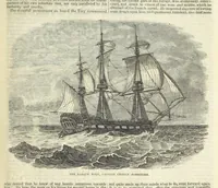 An illustration from Tales of Shipwrecks and Adventures at Sea: ... with celebrated voyages, amusing tales ... and ... anecdotes. Illustrated with ... engravings ... Edited by J. L. No. 1-59 (1846)