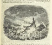 An illustration from Tales of Shipwrecks and Adventures at Sea: ... with celebrated voyages, amusing tales ... and ... anecdotes. Illustrated with ... engravings ... Edited by J. L. No. 1-59 (1846)