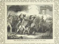 An illustration from Tales of Shipwrecks and Adventures at Sea: ... with celebrated voyages, amusing tales ... and ... anecdotes. Illustrated with ... engravings ... Edited by J. L. No. 1-59 (1846)