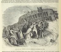An illustration from Tales of Shipwrecks and Adventures at Sea: ... with celebrated voyages, amusing tales ... and ... anecdotes. Illustrated with ... engravings ... Edited by J. L. No. 1-59 (1846)
