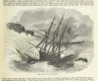 An illustration from Tales of Shipwrecks and Adventures at Sea: ... with celebrated voyages, amusing tales ... and ... anecdotes. Illustrated with ... engravings ... Edited by J. L. No. 1-59 (1846)