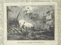 An illustration from Tales of Shipwrecks and Adventures at Sea: ... with celebrated voyages, amusing tales ... and ... anecdotes. Illustrated with ... engravings ... Edited by J. L. No. 1-59 (1846)