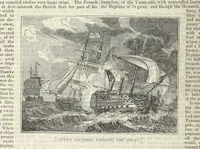 An illustration from Tales of Shipwrecks and Adventures at Sea: ... with celebrated voyages, amusing tales ... and ... anecdotes. Illustrated with ... engravings ... Edited by J. L. No. 1-59 (1846)