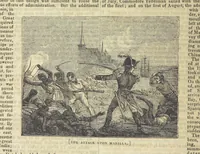 An illustration from Tales of Shipwrecks and Adventures at Sea: ... with celebrated voyages, amusing tales ... and ... anecdotes. Illustrated with ... engravings ... Edited by J. L. No. 1-59 (1846)