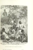 An illustration from Dernier Journal du docteur David Livingstone relatant des explorations et découvertes de 1866 à 1873, suivi du récit de ses derniers moments rédigé d'après le rapport de ... Chouma et Souzi par H. Waller. ... Ouvrage traduit de l'anglais ... par Mme. H. Loreau et contenant 60 gravures et 4 cartes (1876)
