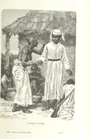 An illustration from Dernier Journal du docteur David Livingstone relatant des explorations et découvertes de 1866 à 1873, suivi du récit de ses derniers moments rédigé d'après le rapport de ... Chouma et Souzi par H. Waller. ... Ouvrage traduit de l'anglais ... par Mme. H. Loreau et contenant 60 gravures et 4 cartes (1876)