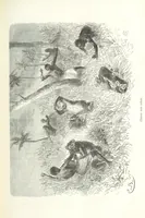 An illustration from Dernier Journal du docteur David Livingstone relatant des explorations et découvertes de 1866 à 1873, suivi du récit de ses derniers moments rédigé d'après le rapport de ... Chouma et Souzi par H. Waller. ... Ouvrage traduit de l'anglais ... par Mme. H. Loreau et contenant 60 gravures et 4 cartes (1876)