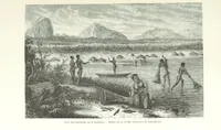 An illustration from Explorations du Zambèse et de ses affluents ... Ouvrage traduit de l'Anglais ... par Mme H. Loreau, contenant 47 gravures et 4 cartes (1866)