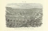 An illustration from Gold: its occurrence and extraction. Embracing the geographical and geological distribution ... of gold-bearing rocks; ... a bibliography of the subject; and a glossary of English and foreign technical terms ... With ... maps, etc (1882)